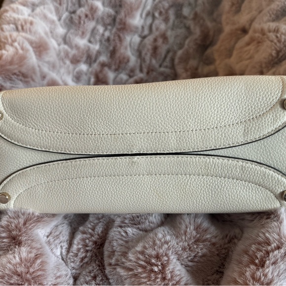 kate spade Cream Satchel with Structured Shape and Textured Finish - Picture 4 of 5